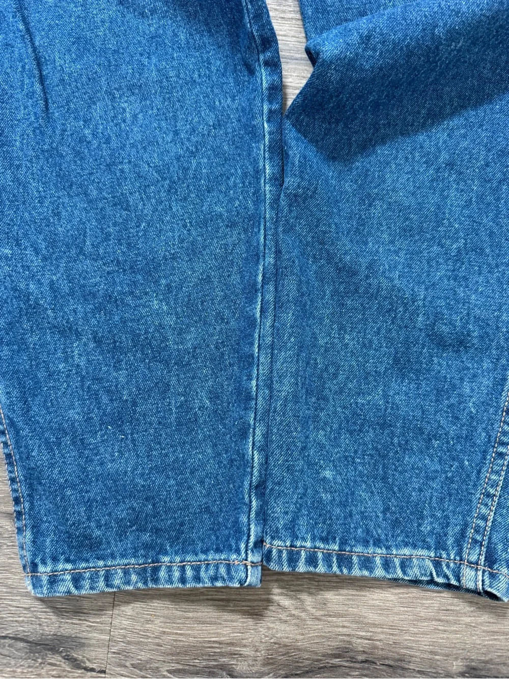 Vintage‎ Paperbag Waist High Rise Mom Jeans Womens Size 13 Blue Denim Tapered